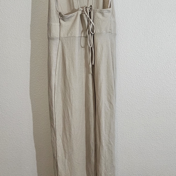 Zara Jumpsuit Medium Tan Loose Fit Overalls - Picture 12 of 14